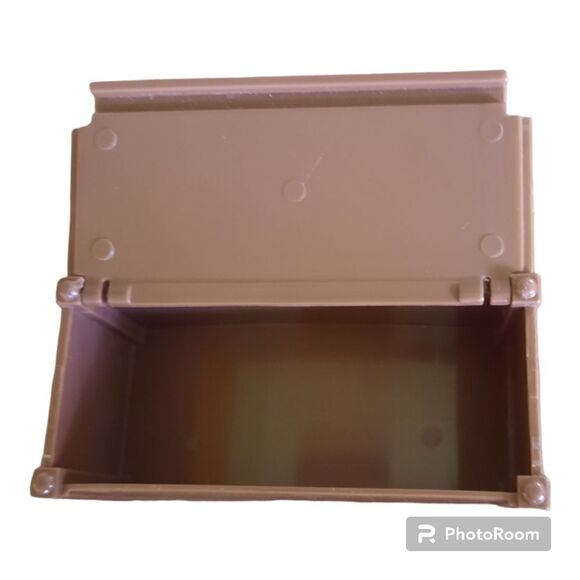 Fisher Price Loving Family Dollhouse Brown Blue Hope Chest Trunk - Picture 4 of 4